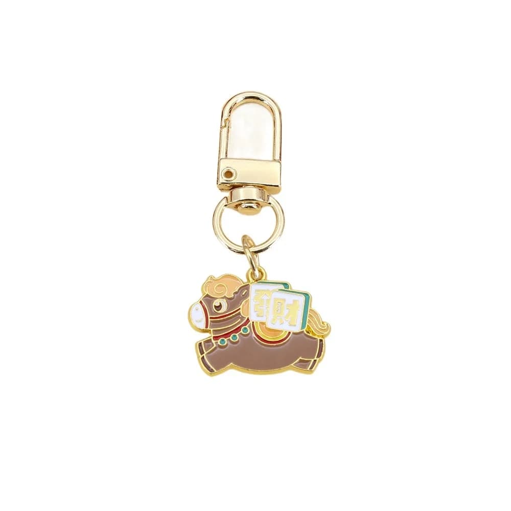 Pendentif Poney Style Dessin Animé Signe du Zodiaque, Breloques de Sac, Ornements, Porte-clés en All