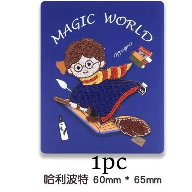 Patchs de décoration pour vêtements Harry Potter |   Appliques brodées auto-adhésives, hibou de dess