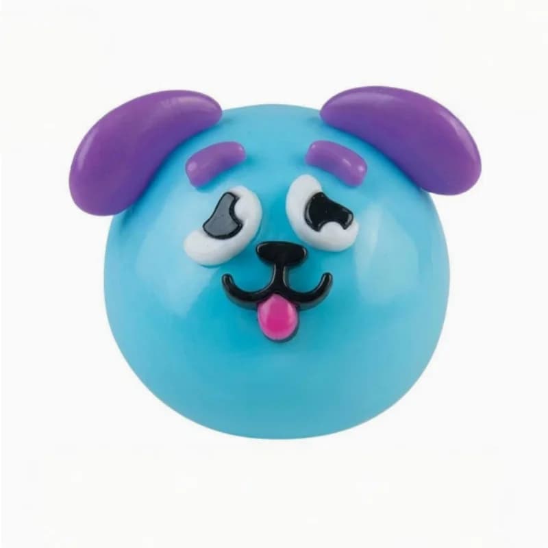 NOUVEAU Smushers Squishy, Jouet Squishy Curiosities Dog Face Swap, Jouet à presser mignon, doux, mal