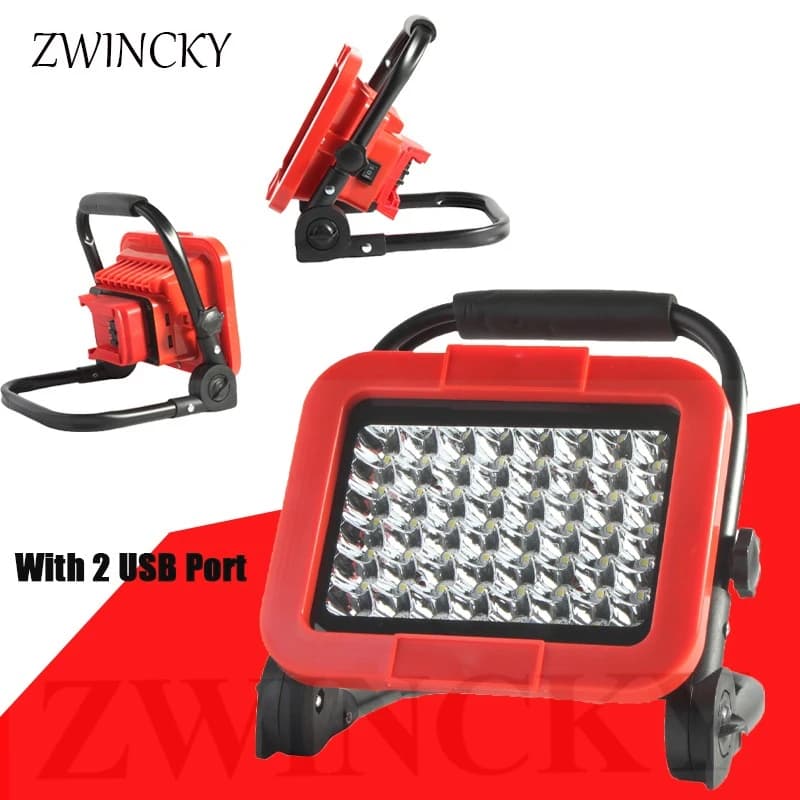 Pour Milwaukee LED lampe de travail 18V Li-ion batterie accessoire outil lumière torche lampe de poc