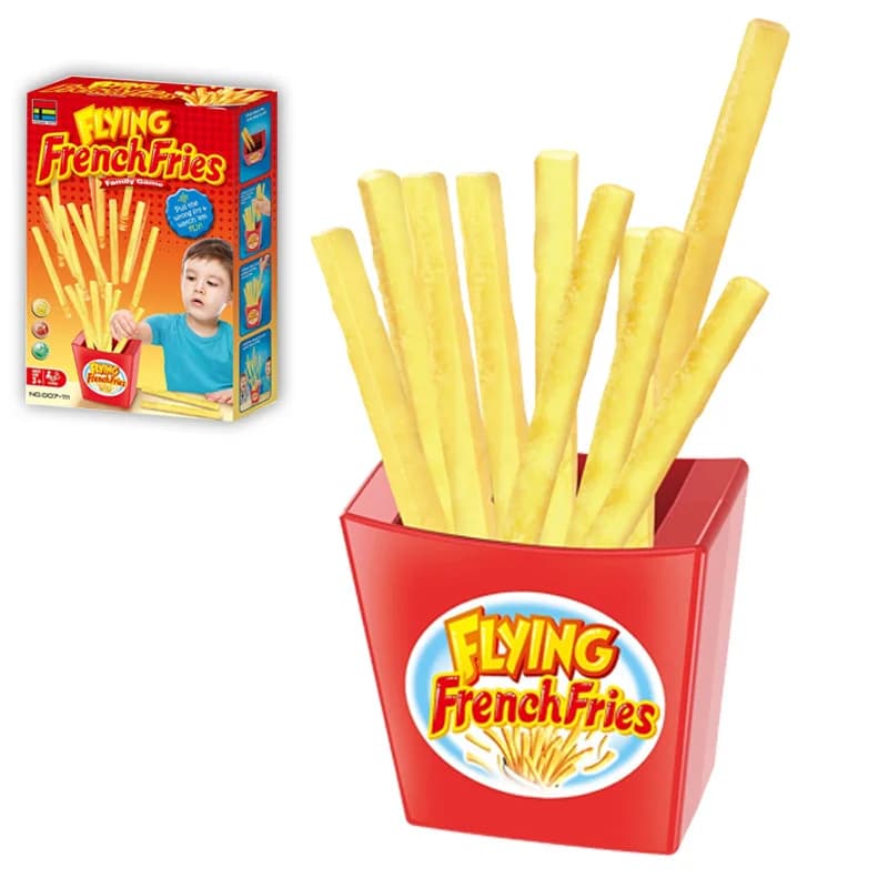 Jeu de société Flying French Fries pour l'interaction parent-enfant, accessoires de fête, frites reb