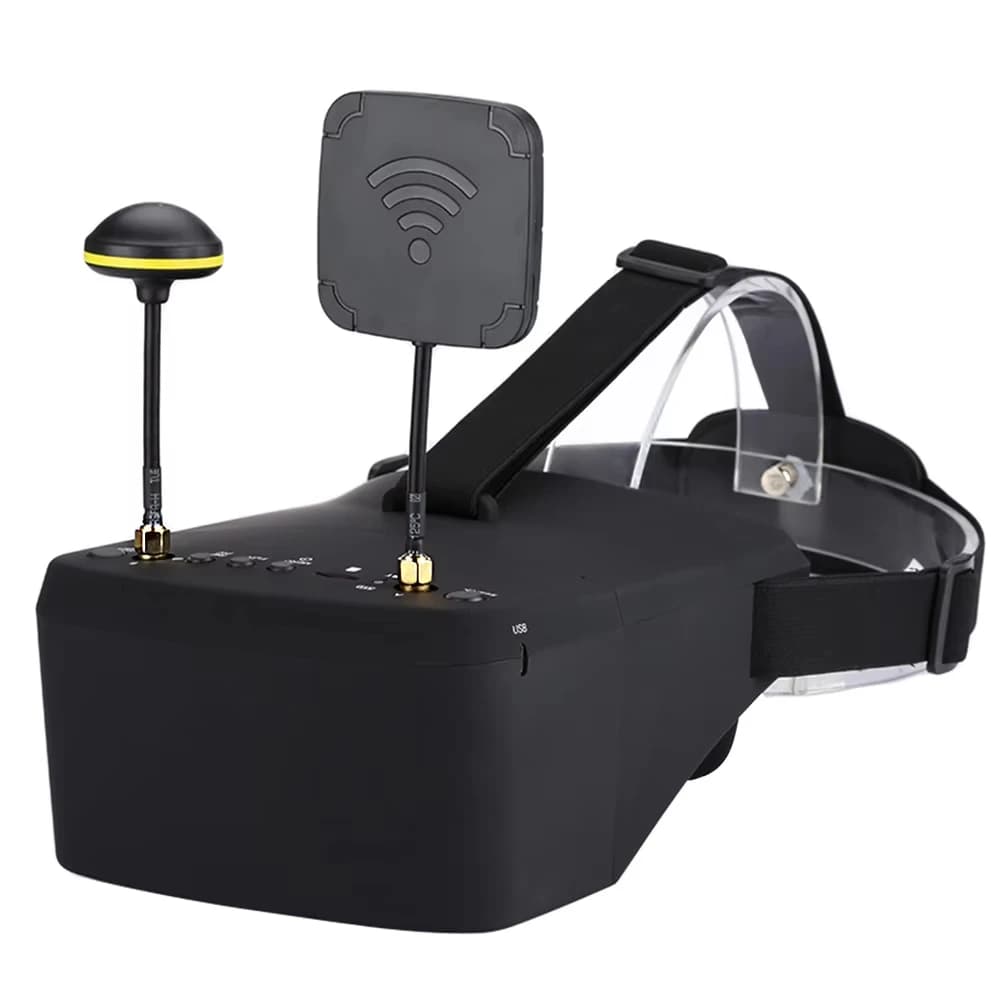 EV800D 5 pouces 800*480 FPV lunettes 5.8G 40CH casque vidéo HD DVR avec batterie/double antenne pour