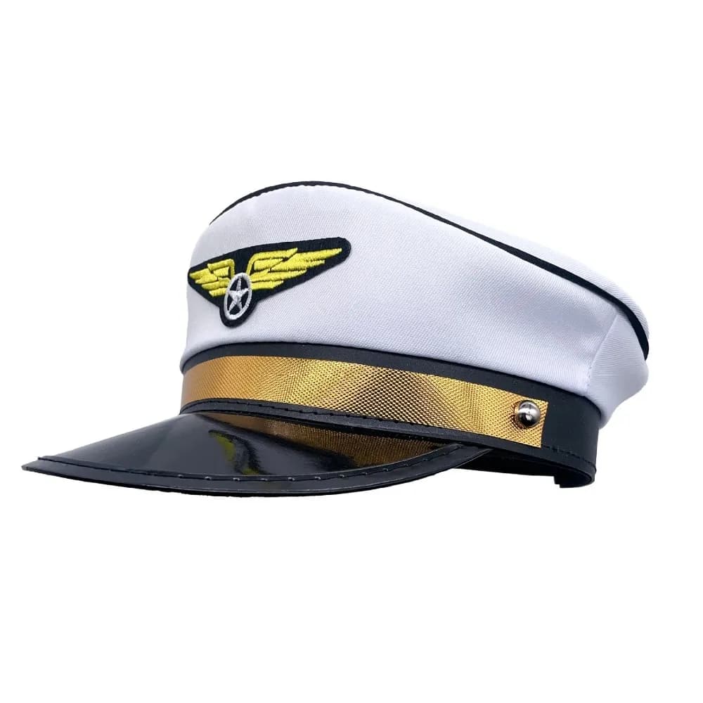 Facile à porter Costume accessoire pilote chapeau hommes uniformes compagnie aérienne thème Air Forc