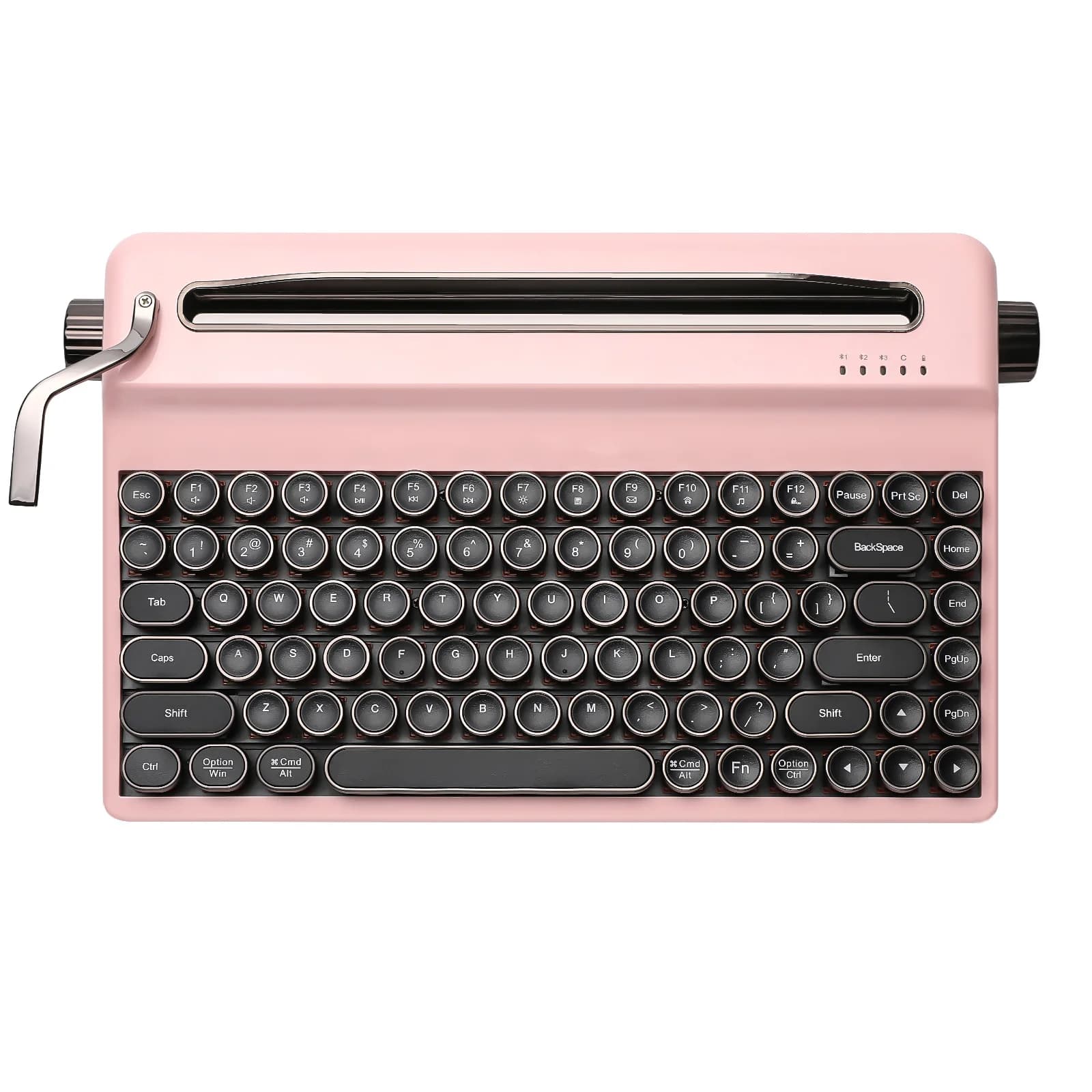 YUNZII QL75 clavier mécanique de machine à écrire sans fil vert, clavier QMK/VIA rétro rvb échangeab