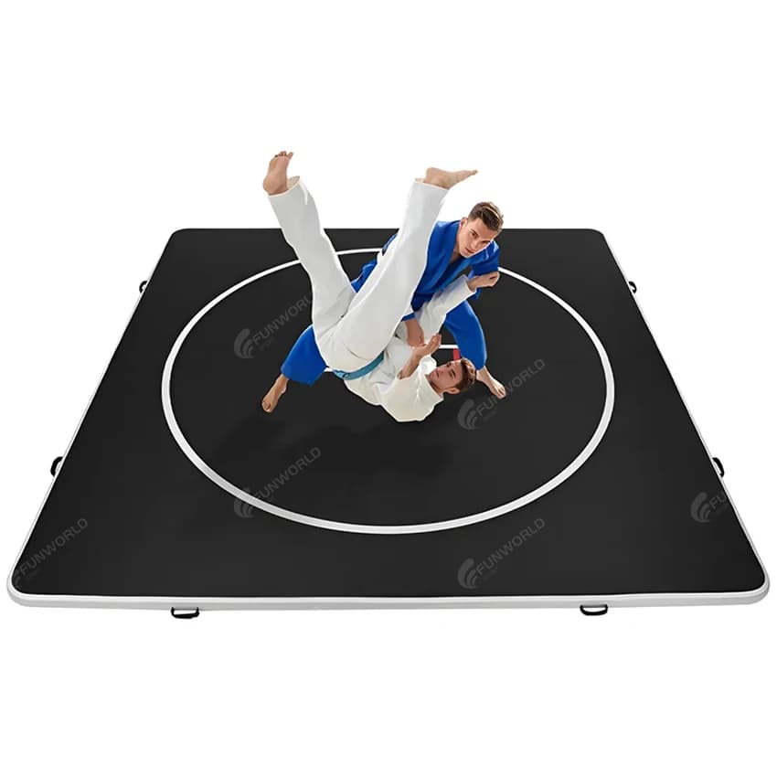 Tapis de lutte gonflable portable, tapis de Jiu-Jitsu, tapis de lutte pour entraînement à domicile, 