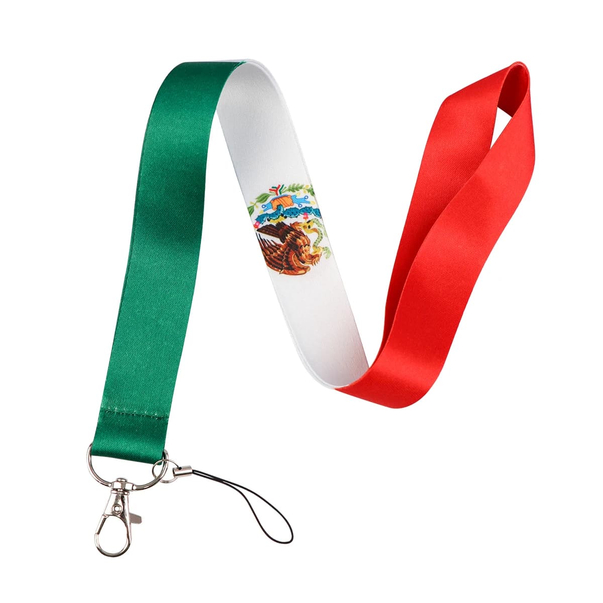 Lanières de drapeau mexicain pour clé, sangle de cou pour carte, Badge, porte-clés de gymnastique, b