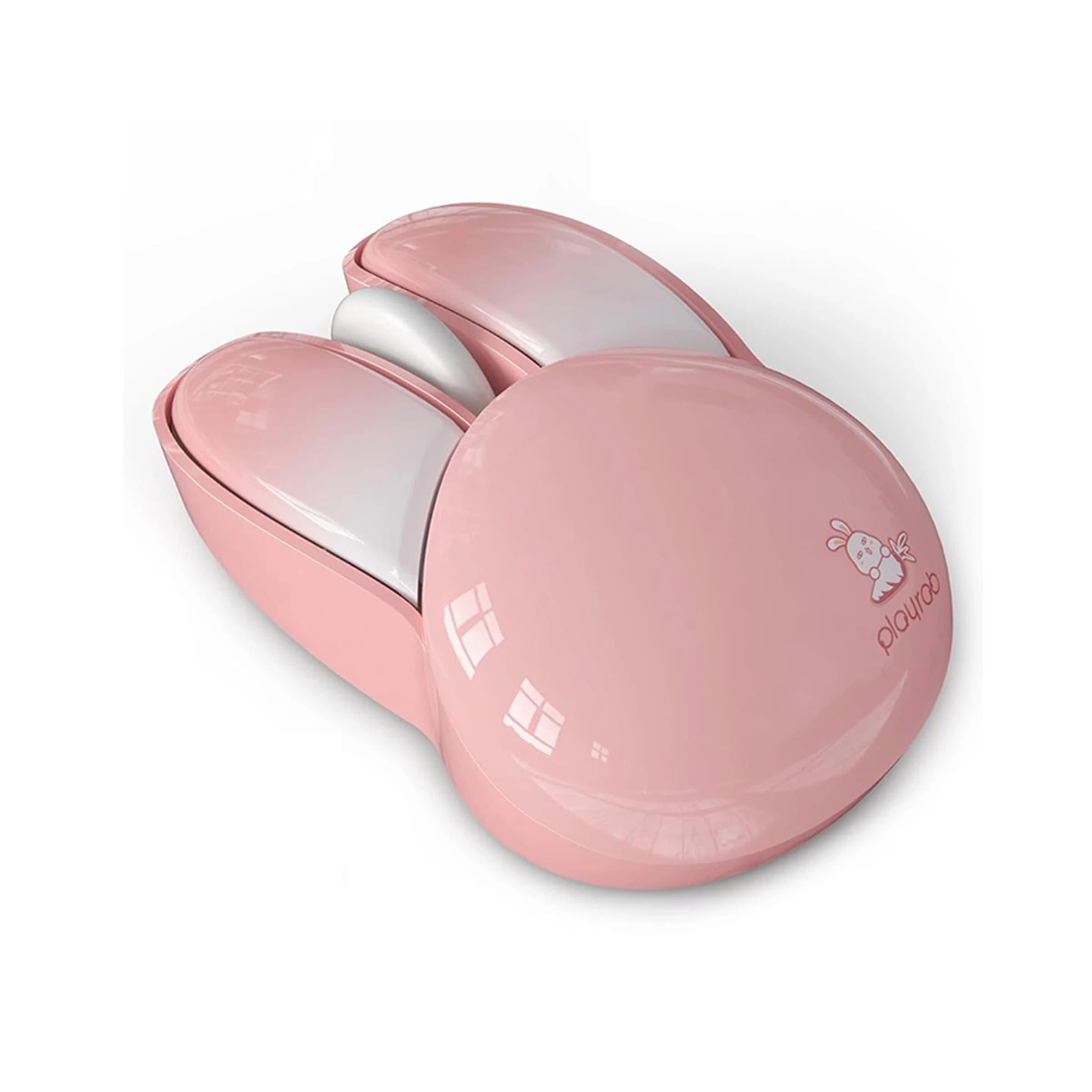 Souris sans fil MOFii M6AG Pink Bunny, 2.4G Plug and Play, souris optique portable mignonne de dessi