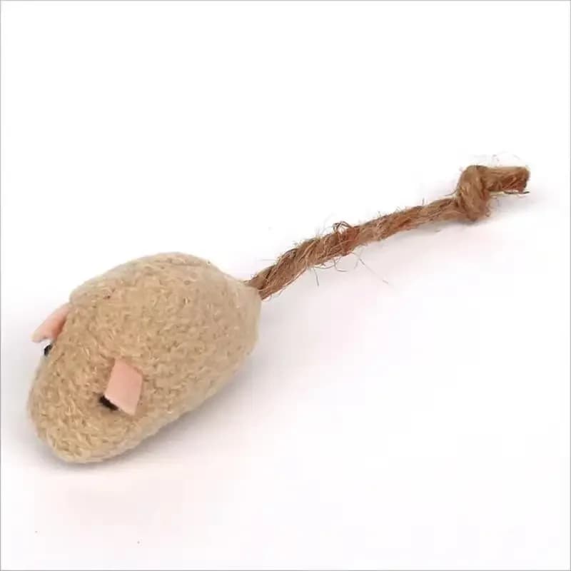 Souris en peluche pour chat, jouet Anti-morsure, anti-rayures, interactif, fournitures d'entraînemen