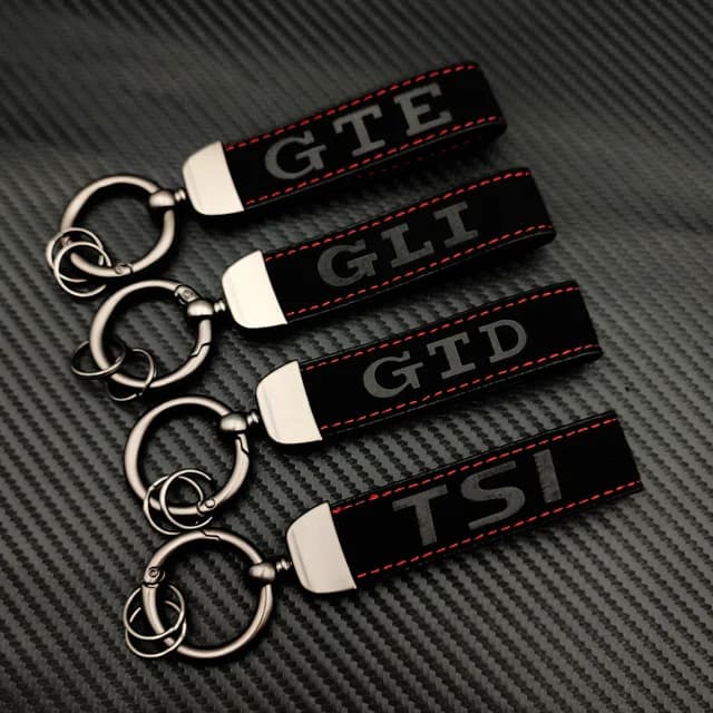 Porte-clés en cuir suédé pour femme, porte-clés de voiture, accessoires de mode, VW Golf 2 4 5 6 7 R