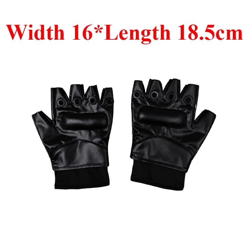 Ceinture fantaisie pour hommes Leon Cosplay Kennedy, sangles arrière, sacs, harnais en cuir, gants, 