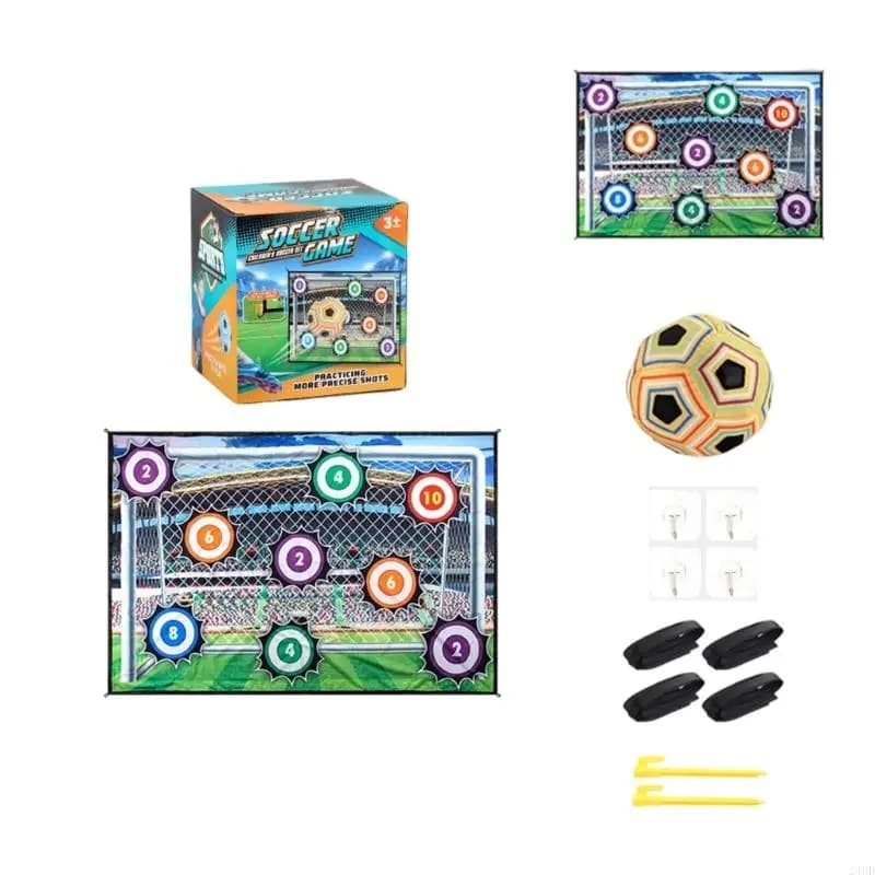 Tapis jeu Football intérieur extérieur pour enfants, avec sphères adhésives, pour entraînement sport