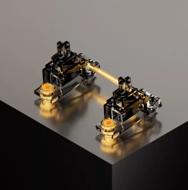 Stabilisateur à vis PCB de Studio de styliste pour clavier mécanique 4x2u 6.25u 7u translucide noir 