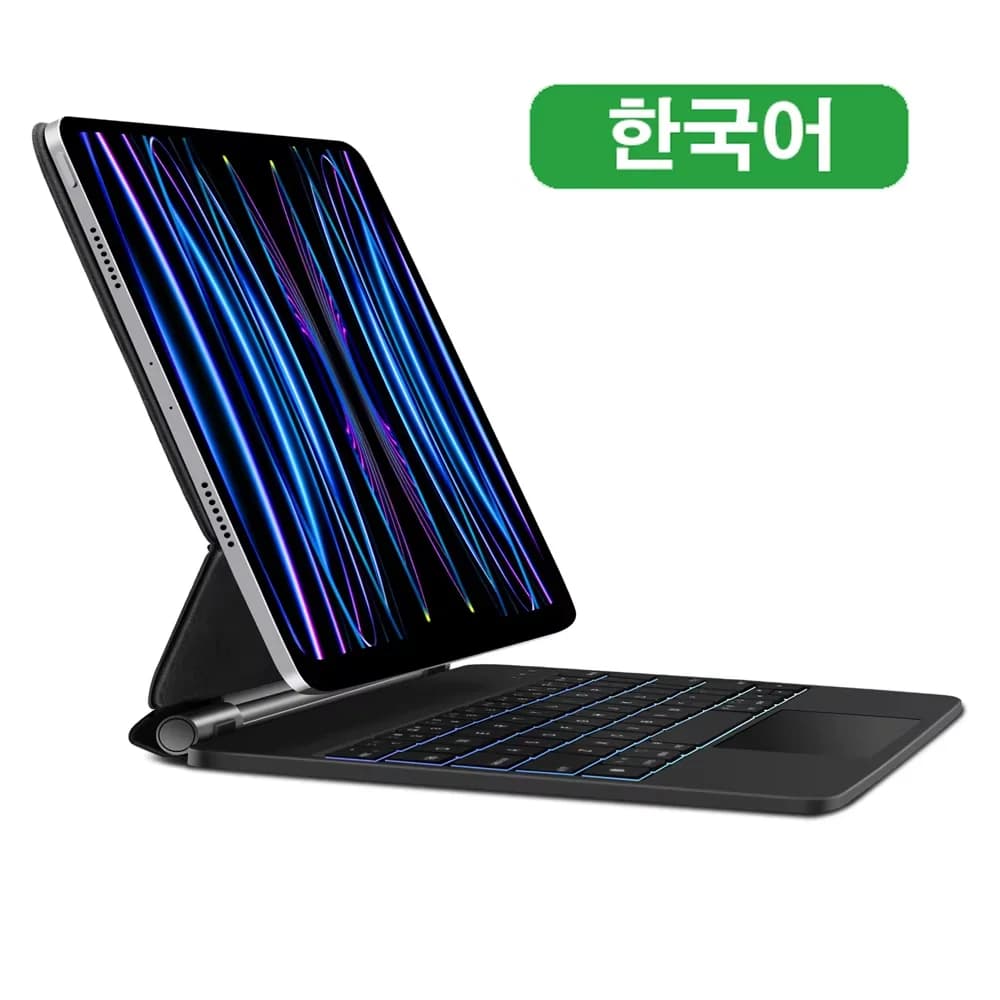 GOOChain DOQ-Clavier magique pour iPad Pro 11 2024, Air 4, Air 5, Air 6, 10e génération 6e, inspecté