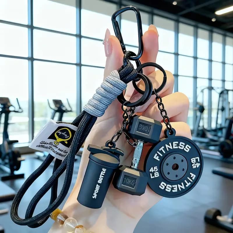 Porte-clés personnalisé style sportif, accessoires multifonctionnels pour sac à dos de fitness, halt