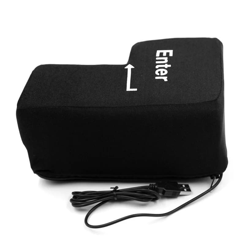 Ordinateur Anti-Stress, énorme clé d'entrée, grand clavier USB, bouton de ventilation, oreiller de b