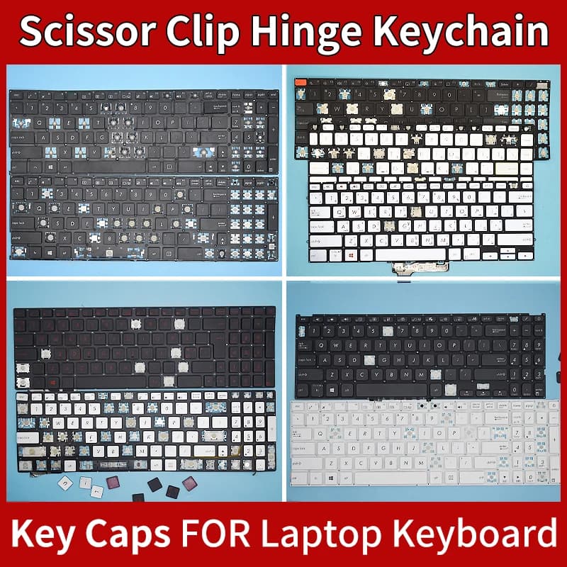 Capuchons de touches de remplacement, pince à ciseaux, charnière pour ASUS TUF GAMING VivoBook ADOL 