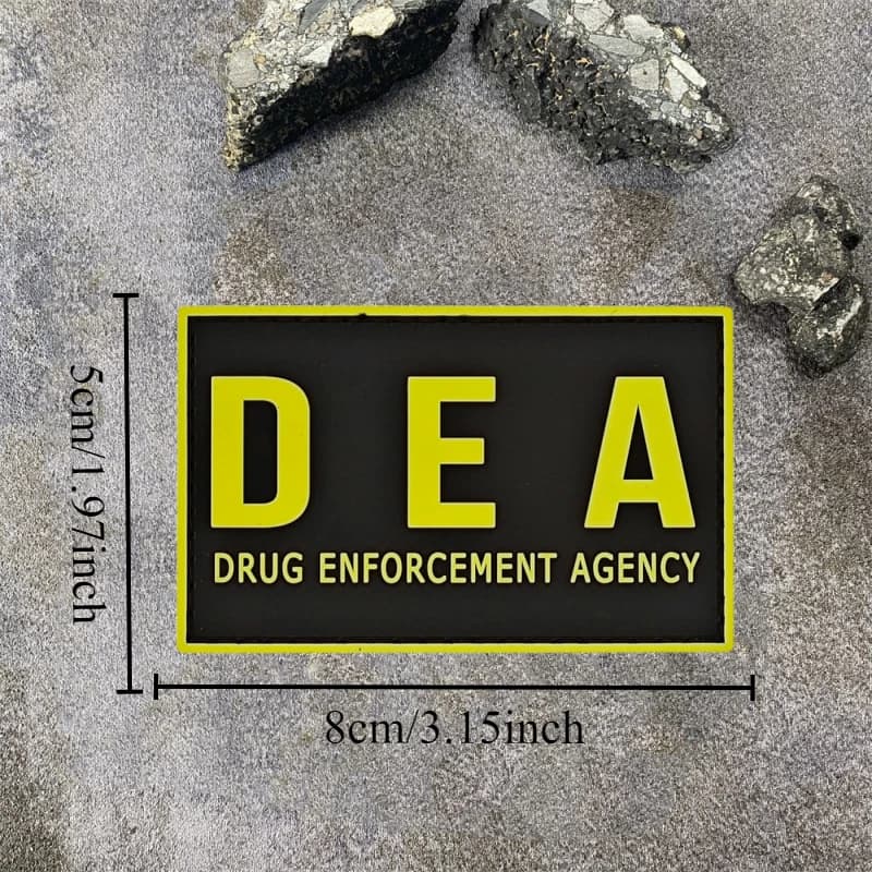 DRUG ENFORCEMENT AGENCIE 3D PVC Patch de vêtements drôle Oeteldonk emblème tactique sac à dos chapea