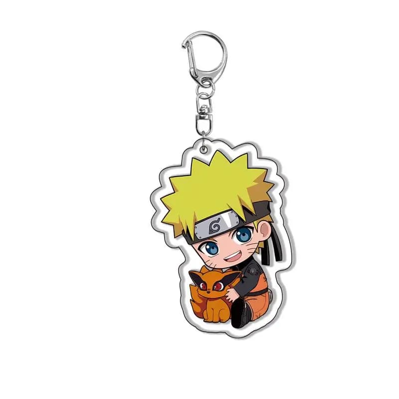 Porte-clés en acrylique Naruto Shippuden, accessoire de cosplay, figurine Uzumaki Naruto, cadeau de 