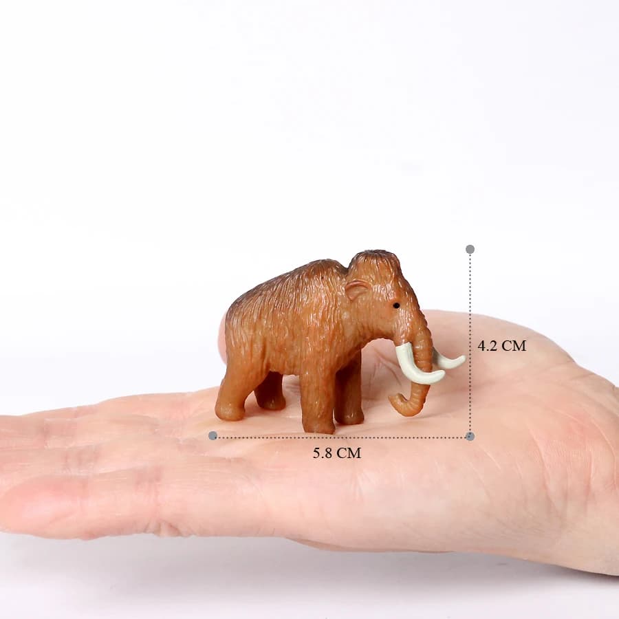 Figurine réaliste d'éléphant sauvage Palaeoloxodon, modèle d'animal sauvage en PVC, jouet éducatif p
