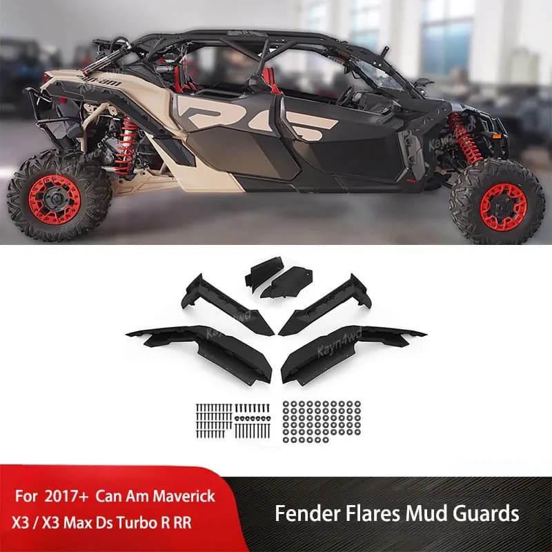 Accessoires UTV 4x4 Extensions de fusées de garde-boue compatibles 715002973   Pour 2017-2025 Can Am