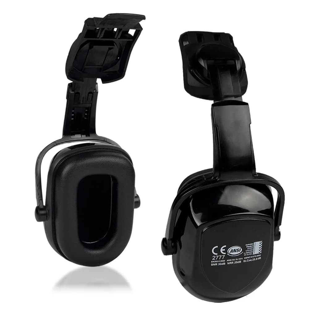 Protège-oreilles montés sur casque CE ANSI AS/NZS SNR 30dB NRR 25dB, réduction du bruit pour casque 