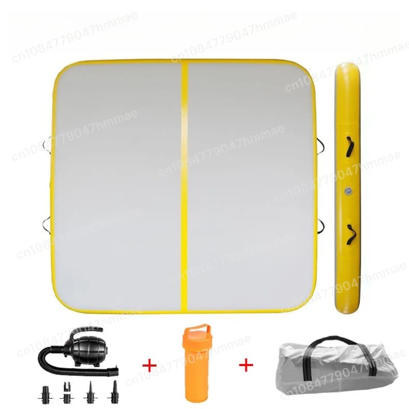 Plateforme flottante gonflable, tapis de yoga aquatique, tapis magique gonflable pour la pêche, plan