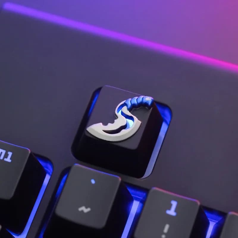 Jeu Apex Zerg capuchons de touches en métal ESC en alliage d'aluminium pour clavier mécanique Sakura