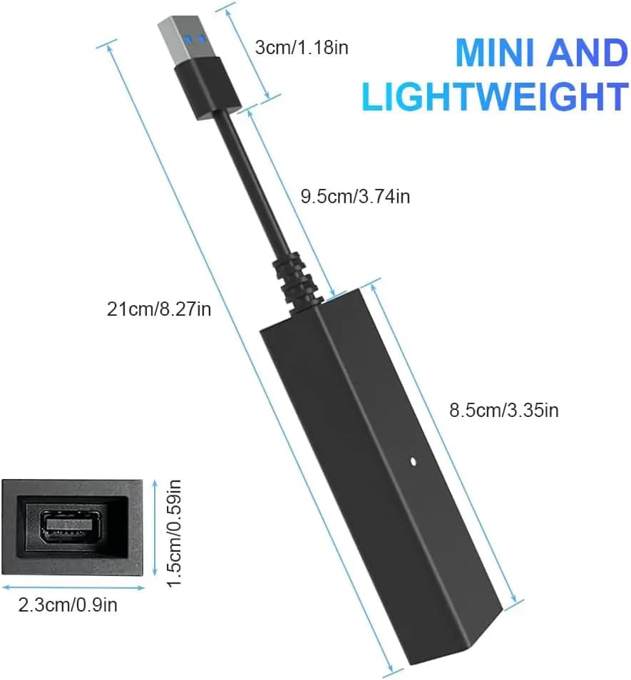 Adaptateur de mini caméra PS VR pour jouer PS VR sur PS5, PS4 PSVR vers PS5, adaptateur de câble con