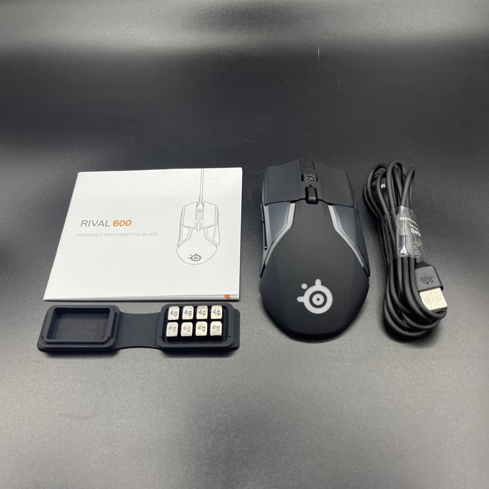 SteelSeries-Souris de jeu filaire Rival 600, RVB SRL, programmation double capteur, contrepoids anti