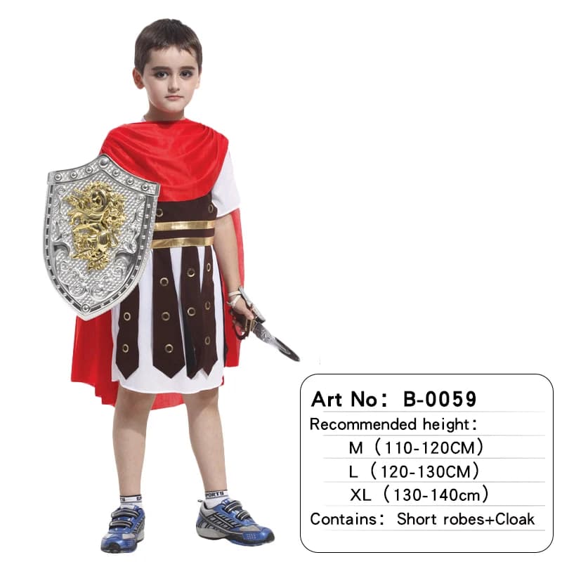 Costume de chevalier pour enfants, costume de performance de jeu de rôle, armure de chevalier europé