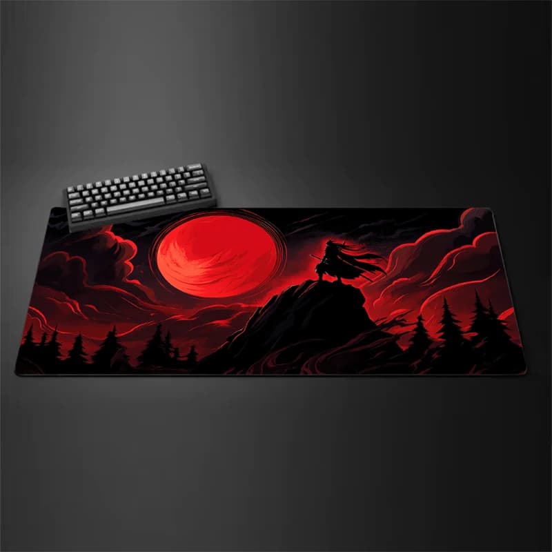 Tapis de souris samouraï japonais, grands accessoires de jeu, tapis de bureau pour Gamer, clavier Xx