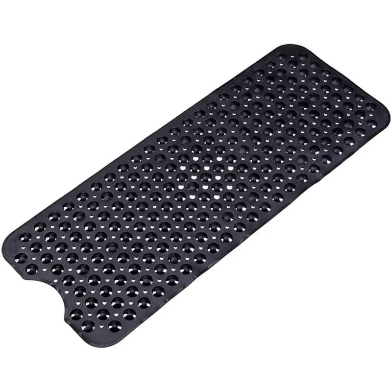 Tapis de douche antidérapant 40x100cm avec trous de drainage et ventouses, lavable en machine, tapis