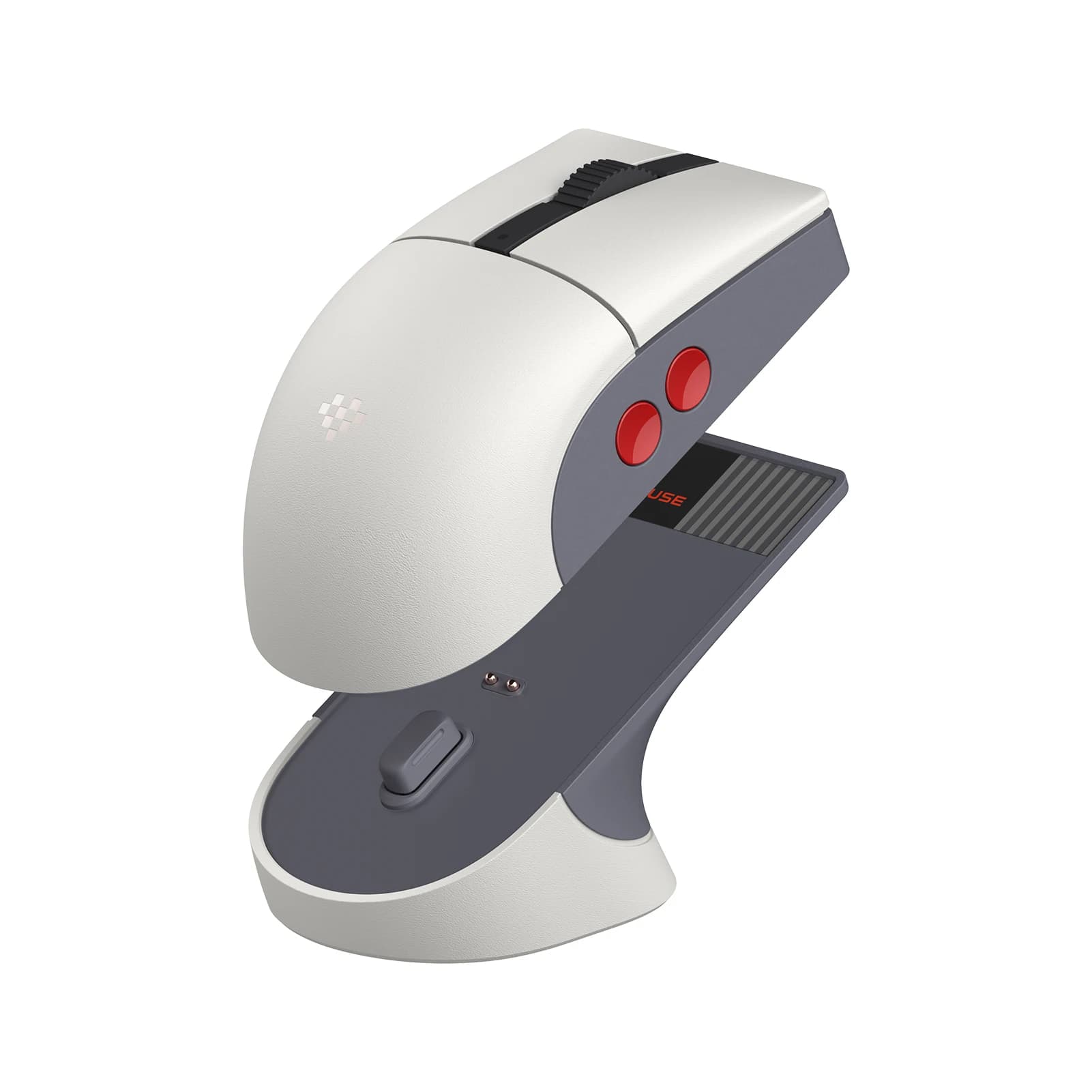 Souris rétro R8 8BitDo avec station de chargement, souris de jeu sans fil avec micro-interrupteurs, 