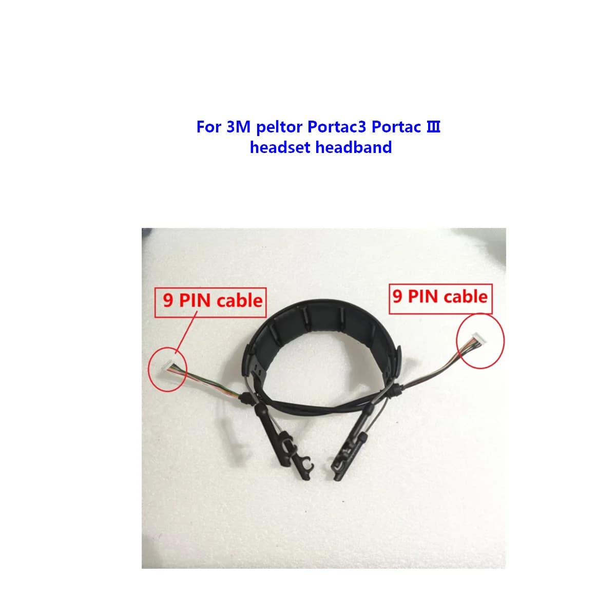 Câble 9 broches pour casque 3M Peltor Portac3 Portac Ⅲ