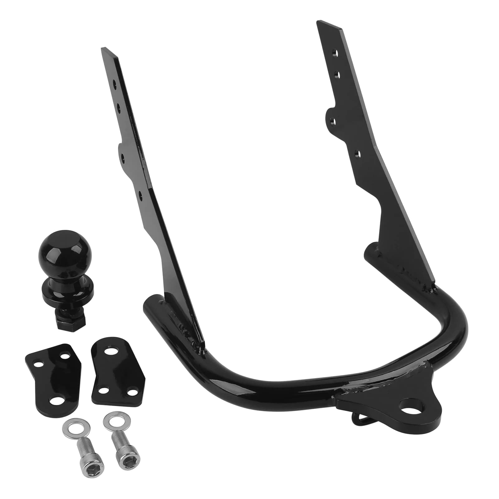 Attelage de remorque noir pour moto, avec boule, adapté pour Harley Electra Road Glide Road King FLT