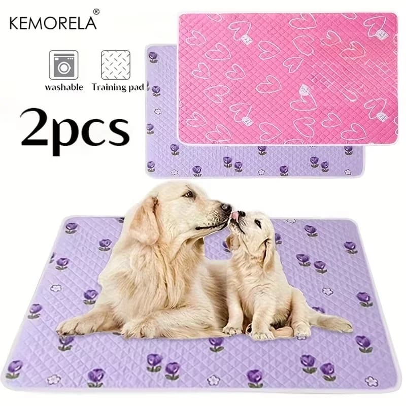 Tapis d'entraînement pour chien, 2 pièces, lavable et réutilisable, spécialement conçu pour l'entraî