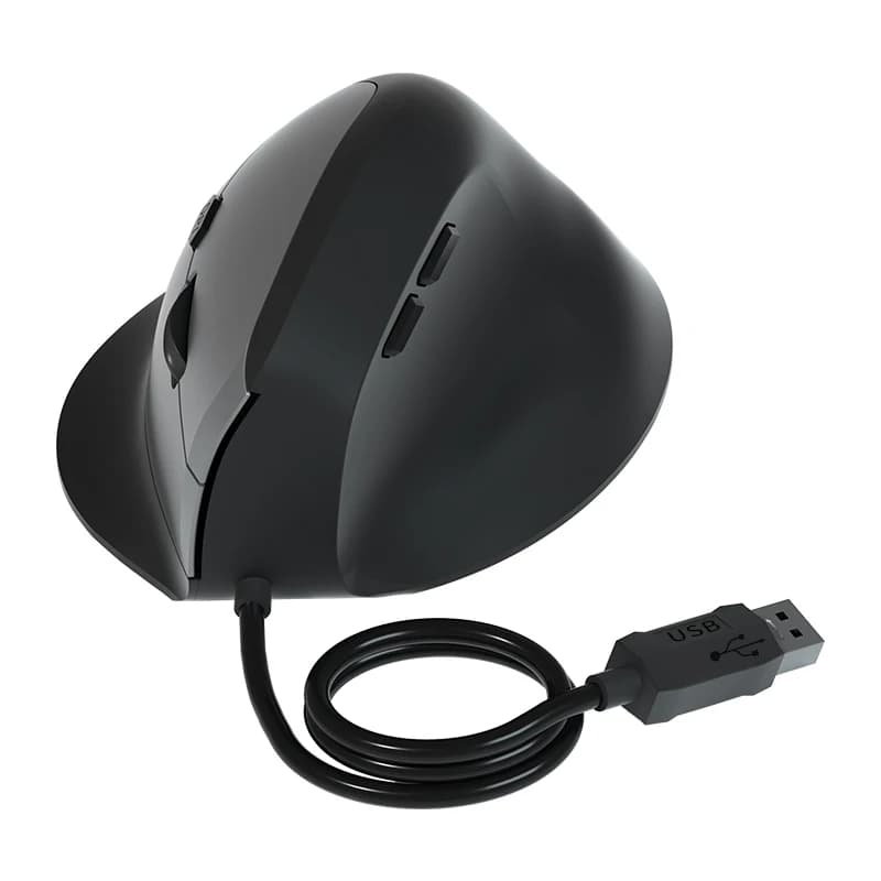 Souris de jeu ergonomique filaire verticale rvb, main droite, 1600DPI, USB, poignet optique, saine, 