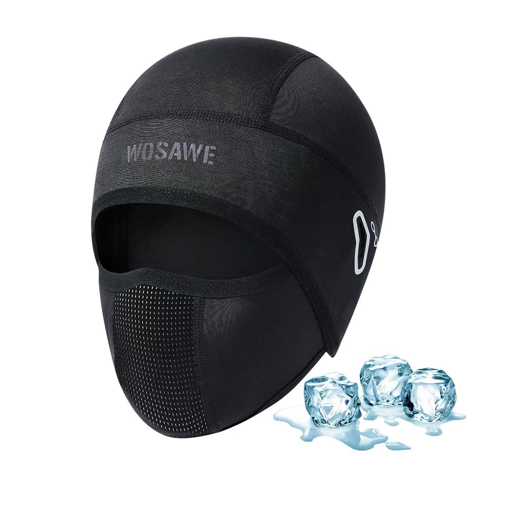 WOSAWE Cagoule d'été rafraîchissante pour cyclisme, résistante au soleil, sous-casque de sport, chap
