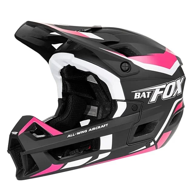 BATFOX casque intégral vtt vélo de montagne moto intégré course tout-terrain multicolore bloc de têt
