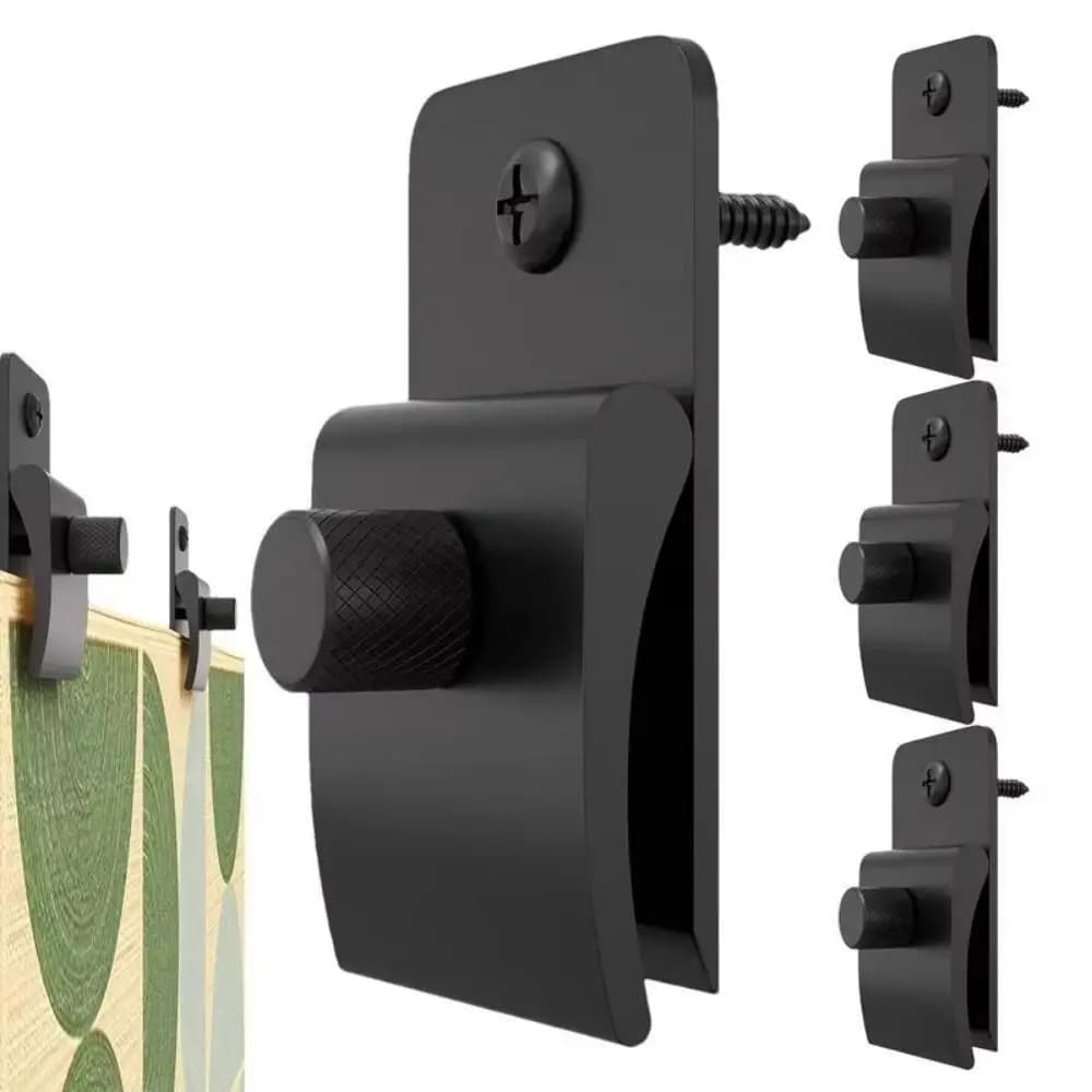 Pinces murales pour couverture en métal, 4 pièces, noires, faciles à installer, pinces pour tapis su