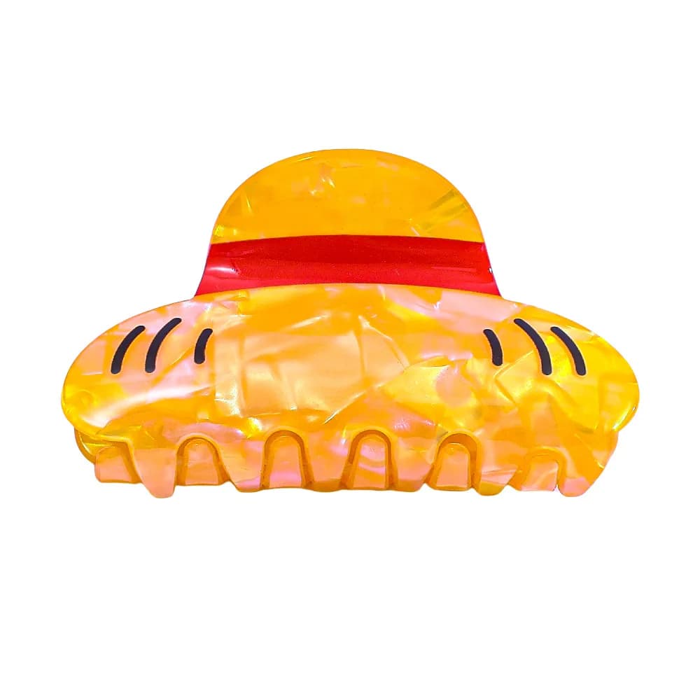 Nouvel accessoire pour cheveux en acrylique One Piece Luffy, dessin animé, pince à cheveux