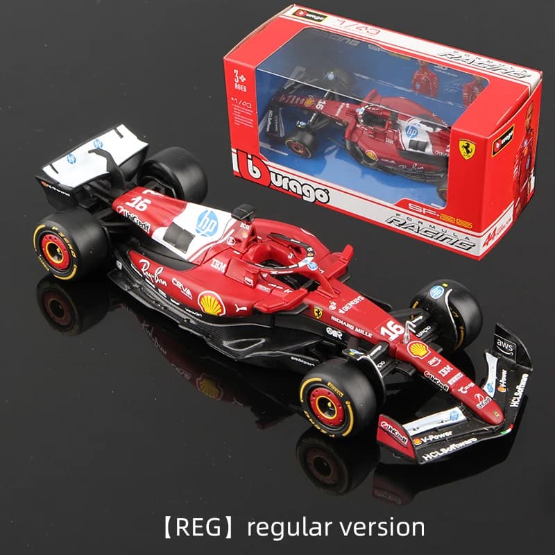 Bburago 1:43 2025 Ferrari SF25 F1 voiture de formule de course # 16 Leclerc # Modèle automatique en 