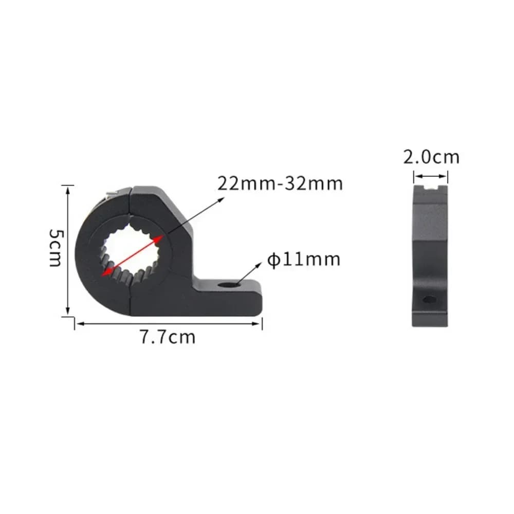 Support de lampe frontale de moto, Support réglable 19mm-26mm, Support de montage de projecteur de p