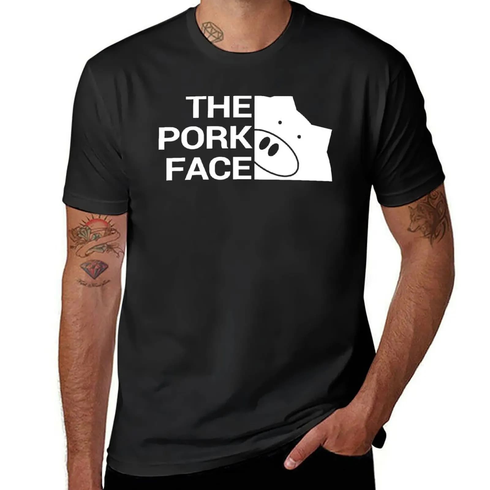 Le visage de porc T-Shirt chemise d'été de mode de luxe