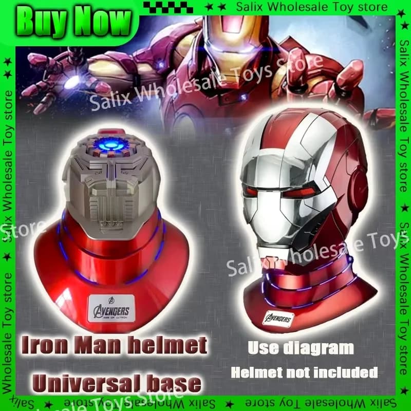 Iron Man Autoking 1/1 Mk5 casque Bluetooth Base Audio télécommande et commande vocale Iron Man Base 