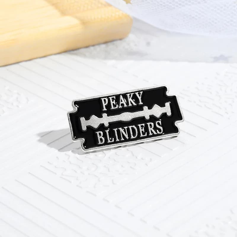 Broches en émail Peaky Blinders, accessoires de mode pour sacs, chapeaux et vestes, inspirés des fil