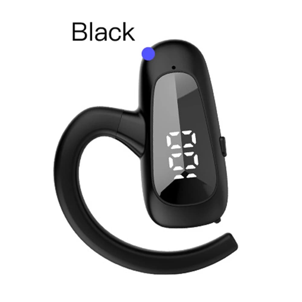 Écouteurs sans fil Bluetooth, affichage numérique, oreillettes simples, veille Ultra longue, pour af