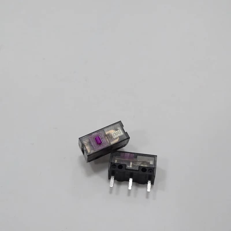 Micro-interrupteur de souris Kai Long, violet, or, point rose, 150 millions, 150 m, noir, transparen