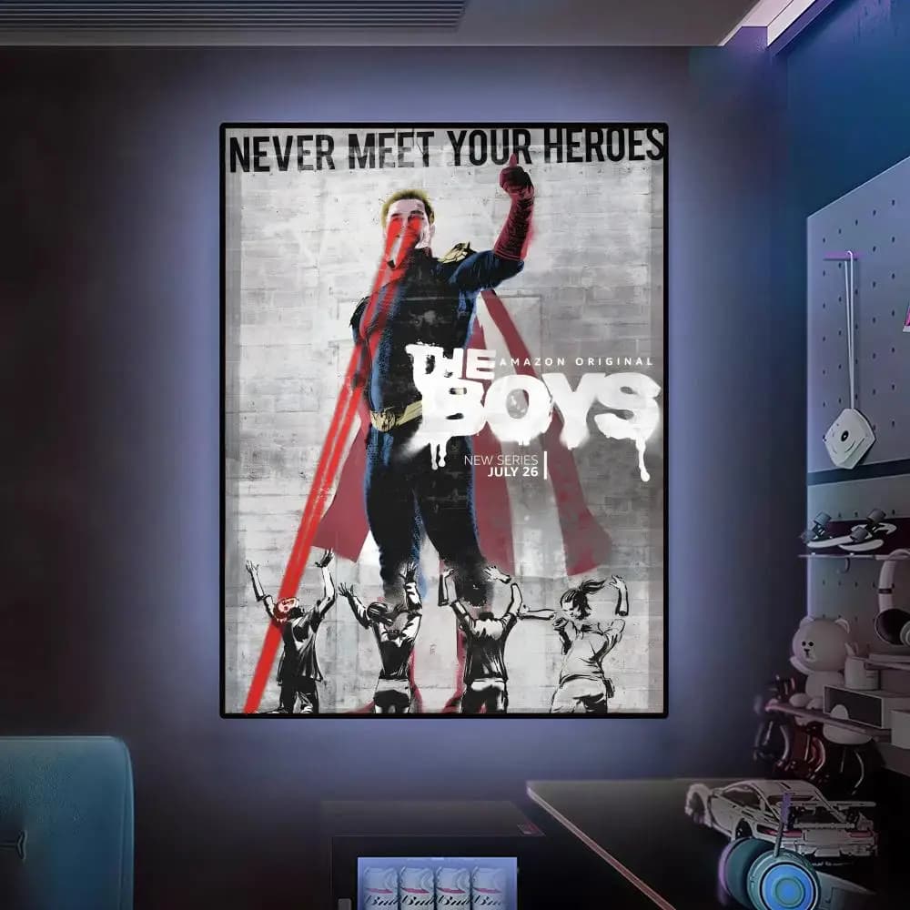 Affiche classique de la série TV T-The Boys, art mural polyvalent HD imperméable, décor auto-adhésif