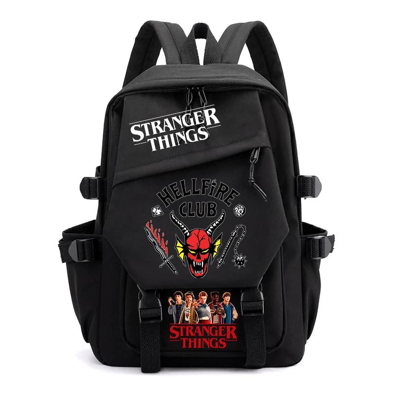 Stranger Things 5 Sacs à dos légers pour adolescents, grande capacité, cartable de voyage en plein a